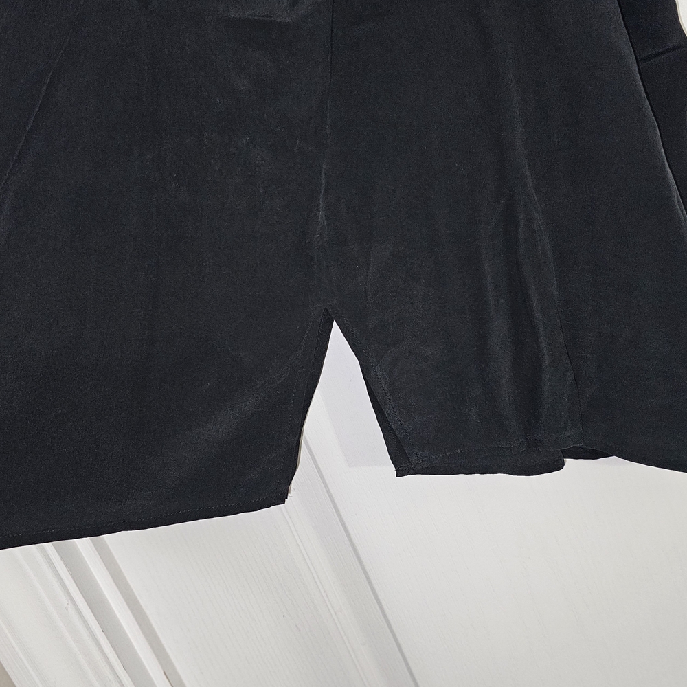 Bob Mackie Sleeveless Vintage 100% Silk Black Blue Embroidered Diamonds Large - Picture 3 of 8